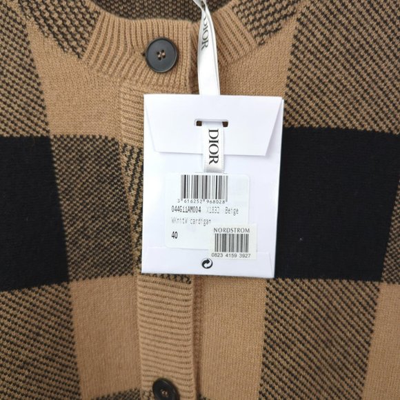 [SOLD] NWT CHRISTIAN DIOR Womens Sz 8 2-PIECE SET Cashmere Sweater Vest Cardigan - Picture 6 of 15
